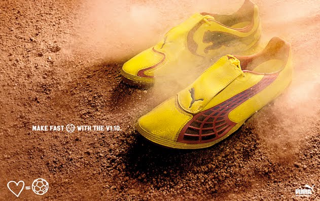 the new PUMA v1.10 soccer boots