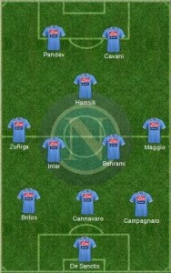 Napoli lineup against Juventus 03012013